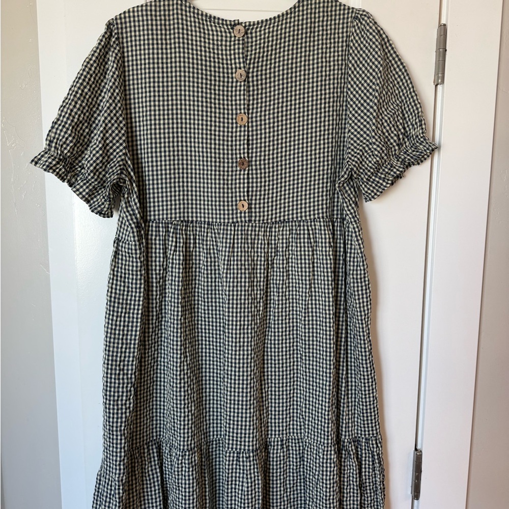 Hayden Black and White Checkered Dress - Picture 3 of 4